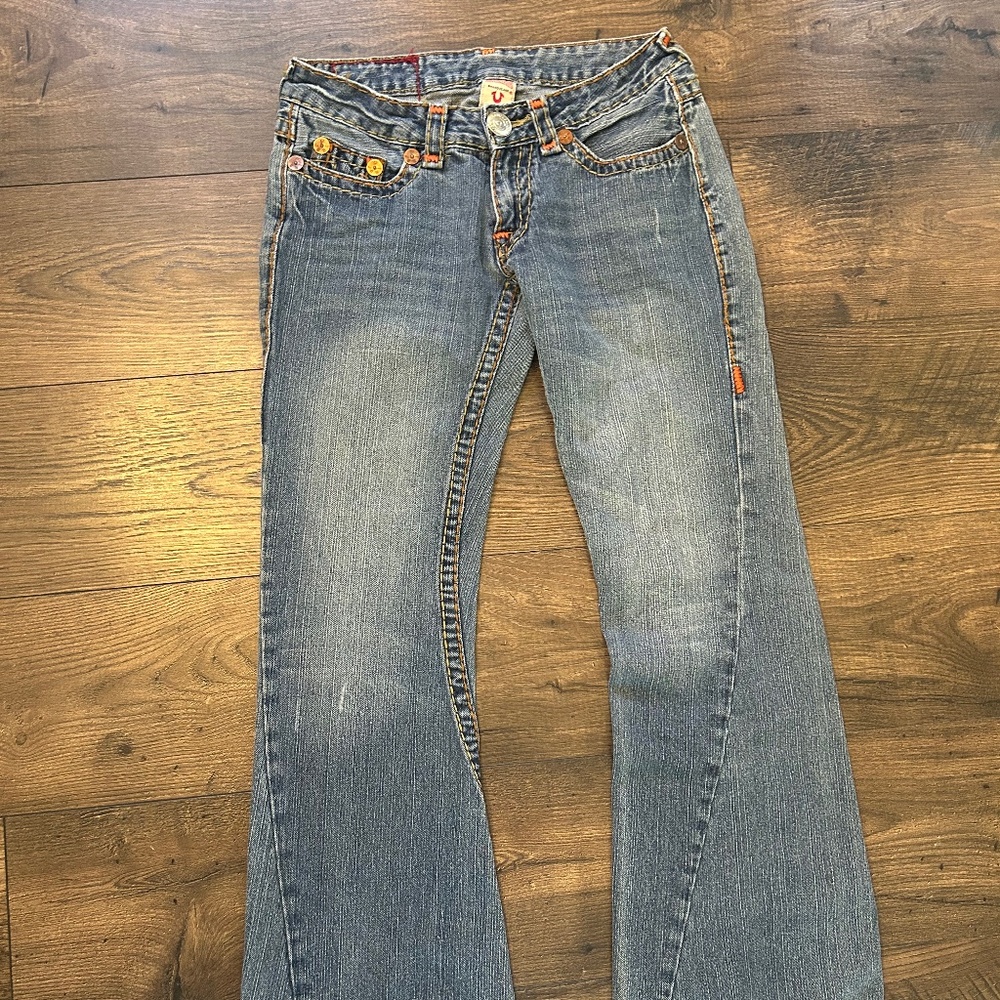 Y2K Vintage True Religion Becky Super T Distressed Size 29